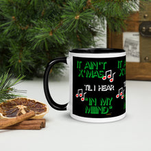 Load image into Gallery viewer, It Ain&#39;t Xmas Mug (Black with color handle)

